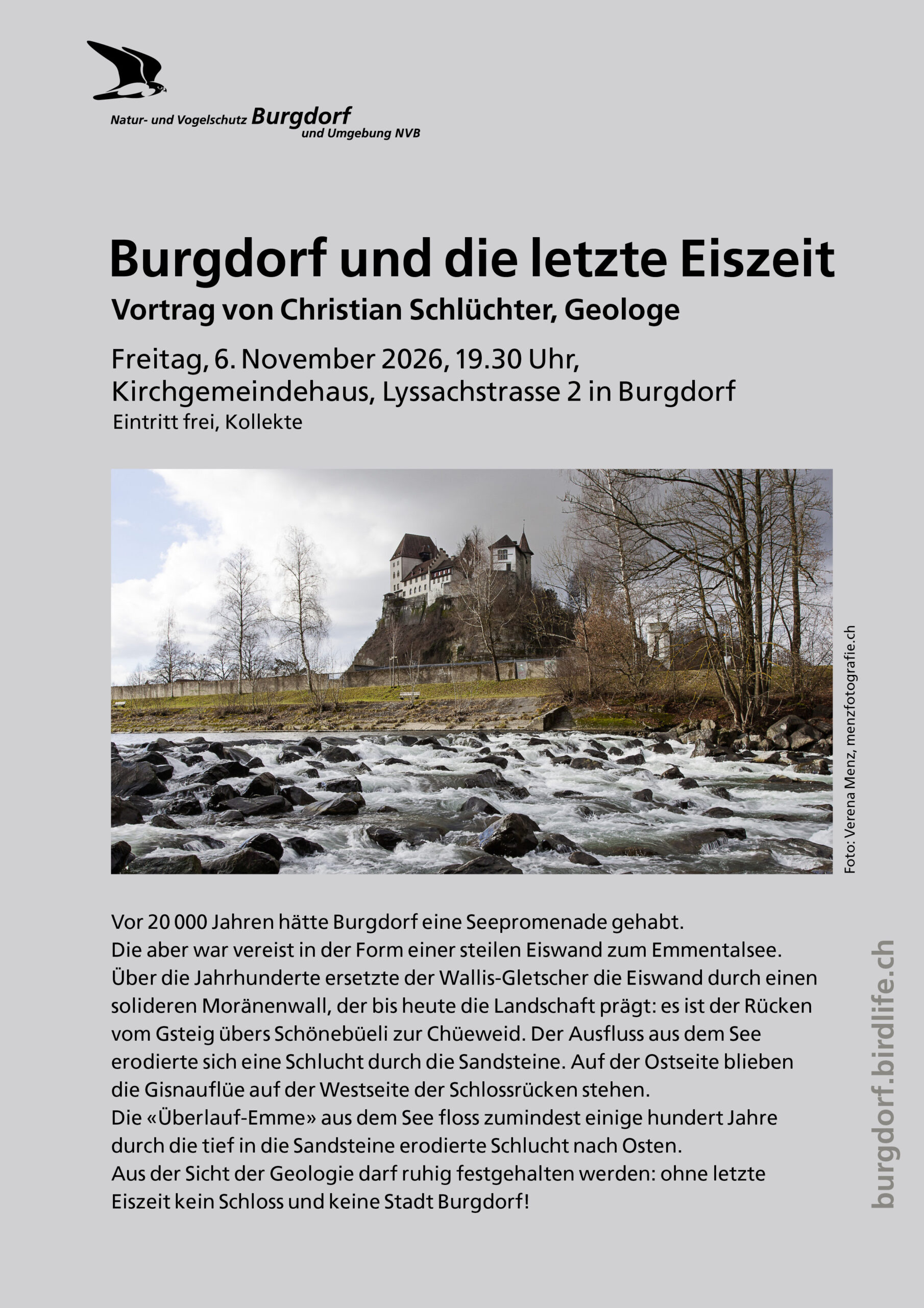 Christian Schlüchter über Burgdorf und die letzte Eiszeit